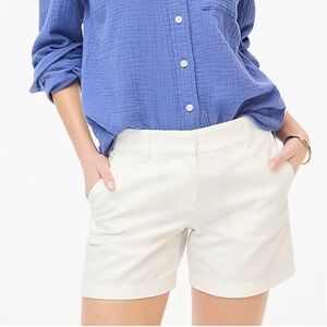 J Crew Chino White Shorts